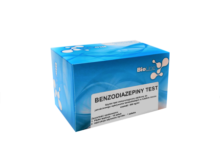 BioLine Benzodiazepiny Test, test płytkowy, czułość 300 ng/ml